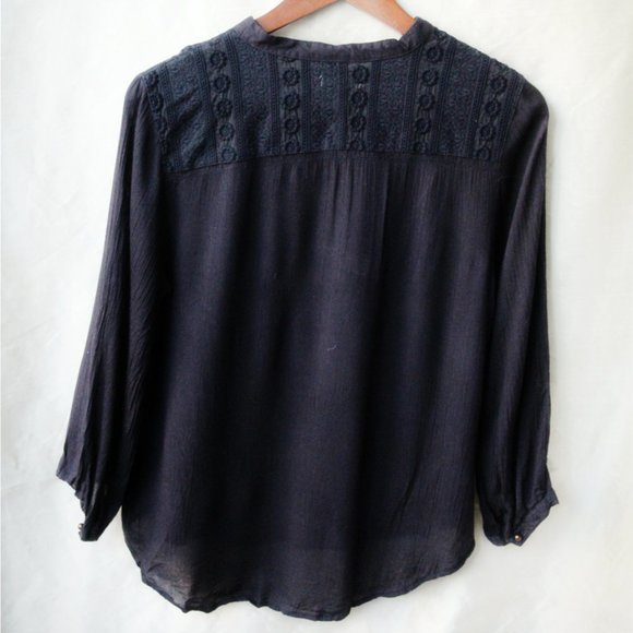 Blue Boho Top - Picture 3 of 4